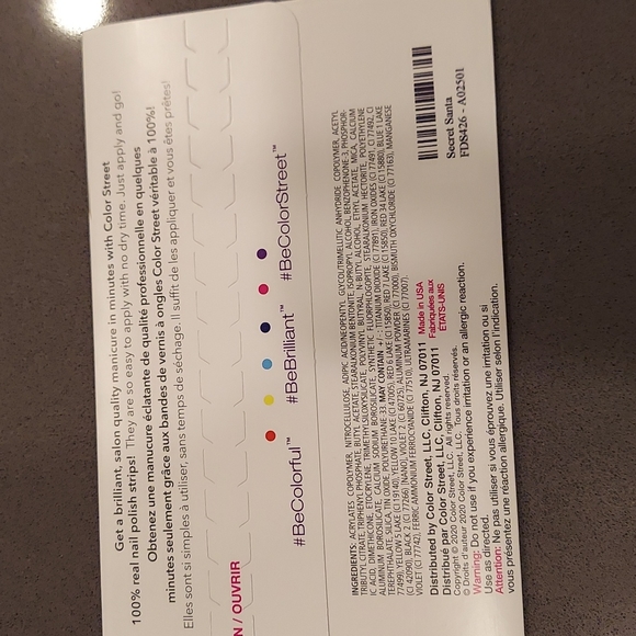 Any 2/$20 Secret Santa color street nails - Picture 2 of 2